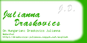 julianna draskovics business card